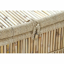 Set de basket DKD Home Decor Naturel Corde Bambou (46 x 46 x 55 cm) pas cher