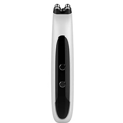 Chrono Masseur électrique pour les yeux Mini yeux rides supprimer les cernes stylo anti-âge masseur vibrant EMS importateur masseur (blanc)