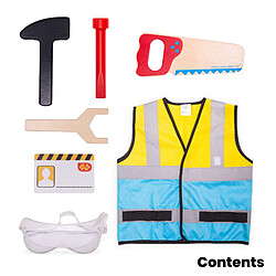 Bigjigs Toys Costume et outils de constructeur