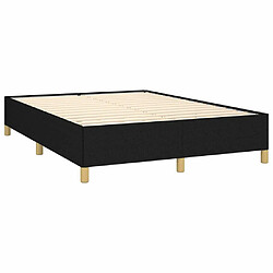 Acheter Maison Chic Lit adulte - Lit simple Cadre de lit,Structure du lit Contemporain Noir 140x190 cm Tissu -MN97985