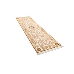 Vidal Tapis de couloir en laine 302x81 brun Darya