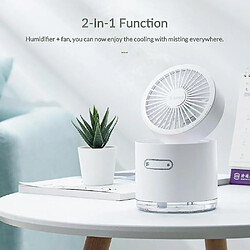 Acheter Refroidisseur de Ventilateur Usb Portable Avec Humidificateur d'Air De 300 Ml Ventilateur Led De Bureau Réglable à 3 Vitesses