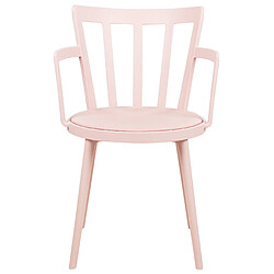 Acheter Beliani Chaise de salle à manger Set de 4 Rose pastel MORILL