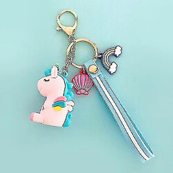 Universal Prèchement pendentif clé Unicorn Plux - peluche, licorne, ancre, arc-en-ciel rose