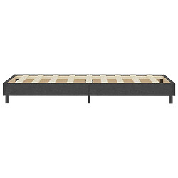 Acheter vidaXL Sommier à lattes de lit sans matelas gris tissu 100x200 cm