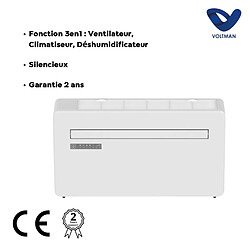 Climatiseur monobloc 8000BTU 3en1 Ventilateur Déshumidificateur - 2350W - Voltman pas cher