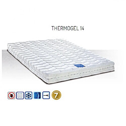 Inside 75 Matelas AIRGEL 120 cm 14 cm d'épaisseur accueil mousse à mémoire de forme thermorégulante.