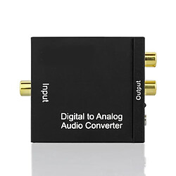 MP power @ Adaptateur convertisseur Audio Numérique Convertit Toslink numérique SPDIF optique / coaxial vers Audiostéréo R/L