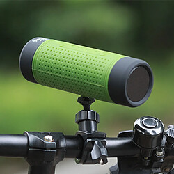 Universal Haut-parleurs Bluetooth Haut-parleurs portables sans fil extérieurs Système audio Subwoofer de vélo Lumière LED de haut-parleur de vélo Equitation Musique | Haut-parleur portable (vert)