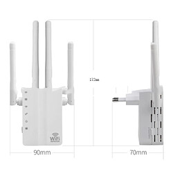 Avis I® routeur wifi puissant Routage à double fréquence 1200M à travers l'amplificateur de signal wifi sans fil intelligent répéteur mur