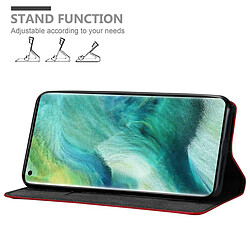 Cadorabo Coque Oppo FIND X2 Etui en Rouge