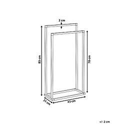 Avis Beliani Porte-serviettes RECREO Métal Argenté