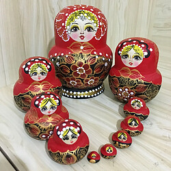 poupées gigognes en bois russe babushka matriochka jouets # 8 pas cher