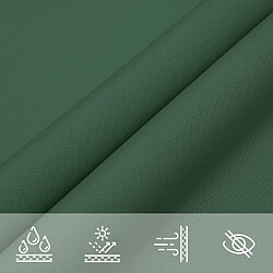 Acheter ComfortXL Voile De Parasol Tissu Oxford Rectangulaire 3x5 M Vert Foncé