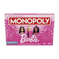 Monopoly : édition Barbie, jeu de plateau pour 2 a 6 joueurs, jeux pour la famille, a partir de 8 ans