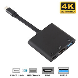 Wewoo V125 UCB-C / type C mâle vers PD + convertisseur HDMI + USB 3.0 femelle 3 en 1