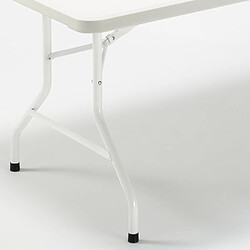 Avis Ahd Amazing Home Design Table pliante en plastique 200x90 cm pour jardin et camping Dolomiti