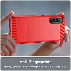 Acheter Htdmobiles Coque pour Sony Xperia 10 V - housse etui silicone gel carbone + film ecran - ROUGE