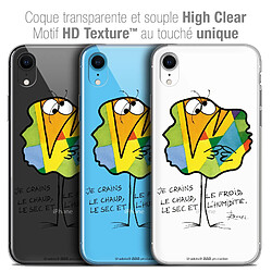 Caseink Coque Housse Etui Apple iPhone Xr (6.1 ) [Crystal Gel HD Collection Les Shadoks ? Design Chaud ou Froid - Souple - Ultra Fin - Imprimé en France]