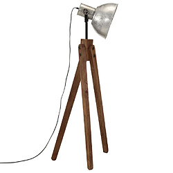 Avis vidaXL Lampadaire 25 W argent vintage 45x45x120 cm E27