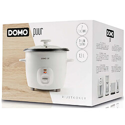 Avis Cuiseur à riz 1.3l 536w avec panier vapeur blanc - DO9176RK - DOMO