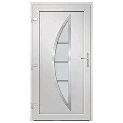 Acheter vidaXL Porte d'entrée anthracite 108x200 cm PVC