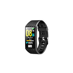 Moniteur de fréquence cardiaque Smart Watch Blue-Tooth Ecg Sport Podomètre Dt58 Noir