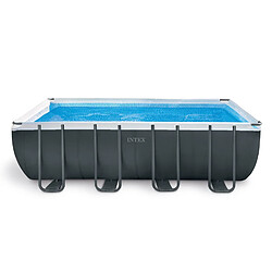 Intex Piscine rectangulaire en kit Baltik - Longueur 549 cm x Largeur 274 cm - Gris foncé