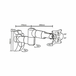 Avis Proper P-SWB503B-1 Support inclinable pour TV Noir