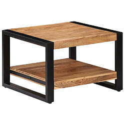 Maison Chic Table basse,Table Console Table d'appoint, Table pour salon 60 x 60 x 40 cm Bois d'acacia massif -MN38670