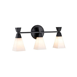 Elstead Lighting Applique murale Salle de bains Bowtie Verre Opale,Acier Noir mat