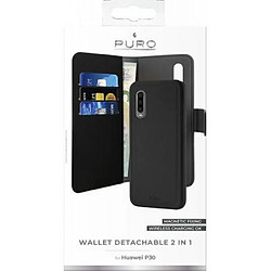 Acheter PURO Étui pour Huawei P30 Folio 2 en 1 avec Coque Magnétique et Porte-cartes Noir