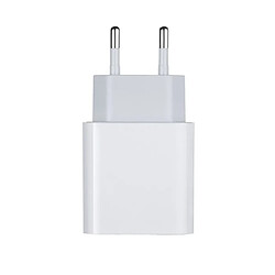 Chargeur rapide pour adaptateur secteur USB-C 18w pour iPhone 12 Blanc W35