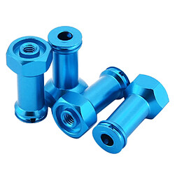 Adaptateur hexagonal d'entraînement de moyeu de roue de 24mm pour voiture de chenille télécommandée au 1/16 x4 bleu