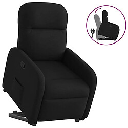 vidaXL Fauteuil inclinable noir tissu