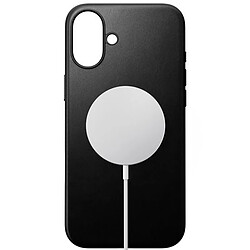 Nomad Coque pour iPhone 16 Plus Compatible MagSafe Antichocs en Cuir Noir pas cher