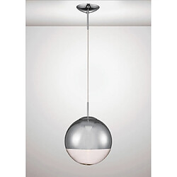 Luminaire Center Suspension Miranda Chrome poli 1 ampoule 45cm