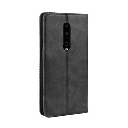 Avis Wewoo Housse Coque Étui en cuir à boucle magnétique avec rétro pour Crazy Horse Texture horizontale OnePlus 7 Proavec support et fentes cartes et cadre photo noir