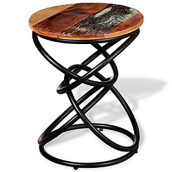 Maison Chic Table d'appoint | Table Basse Bois de récupération massif -GKD54175 pas cher