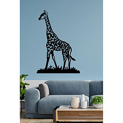 Acheter EPIKASA Décoration en Métal Girafe 2, Noir, Métal, 70x1,5x101 cm