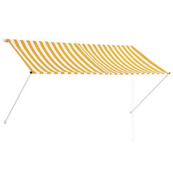 vidaXL Auvent rétractable 250x150 cm Jaune et blanc