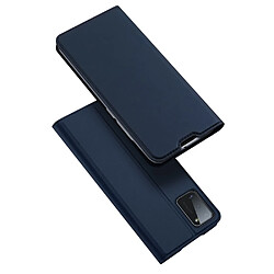 Etui en PU avec porte-carte bleu pour votre Samsung Galaxy A41 (Global Version)