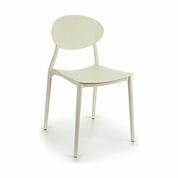 Gift Decor Chaise de Salle à Manger Blanc Plastique 41 x 81 x 49 cm (4 Unités)