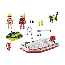 Playmobil® 71464 Bateau de pompier et scooter des mers