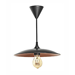 suspension - aric roma - e27 - noir et cuivre - sans lampe - aric 4205