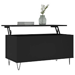 Avis Maison Chic Tabls basse,Table Console pour salon Noir 90x44,5x45 cm Bois d'ingénierie -MN40229