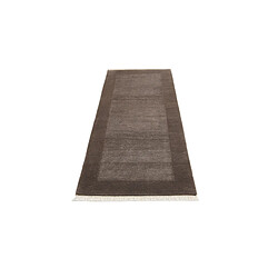 Avis Vidal Tapis de couloir en laine 206x79 brun Darya