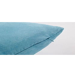 Avis Housse De Coussin En Velours Doux Taie D'oreiller Couleur Unie Bleu Clair-45x45cm