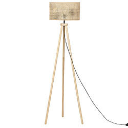 Acheter Beliani Lampadaire en rotin naturel PENTON