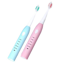 Avis Universal Vente chaude brosse à dents électrique acoustique nouvelle brosse à dents rechargeable lavable imperméable adulte enfant nettoyeur de dents à ultrasons |(Bleu)